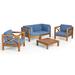 Brava Outdoor Acacia Wood 5-piece Chat Set by Christopher Knight Home