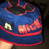 Disney Accessories | Disney Mickey Mouse Bucket Hat Osfm | Color: Blue/Red | Size: Osfm