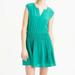 J. Crew Dresses | J Crew Smocked Waist Silk Dress | Color: Green | Size: 8