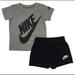 Nike Matching Sets | Boys Nike 2 Piece Short Set | Color: Black/Gray | Size: 4b