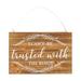 Le Prise™ Can't Be Trusted Ring Bearer Wall Décor, Wood in Brown | 8 H x 12 W x 1.4 D in | Wayfair 7038AC715A5B4517B5B6D7193370055B