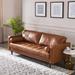 Mercury Row® Apgar 88.5" Leather Sofa Genuine Leather | 36 H x 88.5 W x 38 D in | Wayfair B4F9B0FD9C82416AAAB9E64FACC1C033