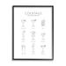 Stupell Industries Popular Alcoholic Drink Chart Fun Minimal Cocktail Glasses - Graphic Art Wood in Brown | 14 H x 11 W x 1.5 D in | Wayfair