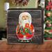 The Holiday Aisle® Santa Dolls Freestanding Or Hanging Wooden Block Decorative Accent Wood in Brown | 6 H x 6 W x 1.5 D in | Wayfair