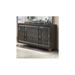 Rosdorf Park Ingulf 8 Drawer 65" W Double Dresser w/ Mirror Wood in Brown/Gray | 40 H x 65 W x 18 D in | Wayfair 92266A13D9C549DBB00C67071624DAEB
