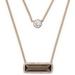 Michael Kors Jewelry | Michael Kors Urban Rush Bar Double Strand Necklace | Color: Brown/Gold | Size: 16"L +2"Extender