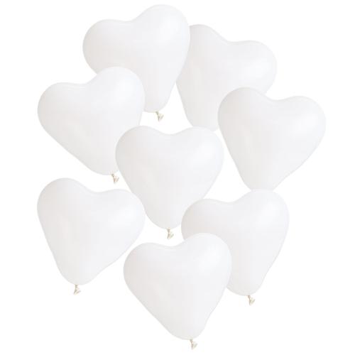 Ballons ""cœur"", Ø 25 cm, 8 pièces