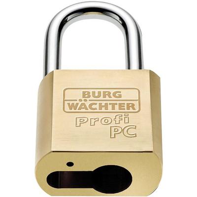 Burg Wächter Profi 116 pc 50 Vorhängeschloss Messing Profilzylinder-Vorhangschloss