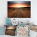 East Urban Home Landscape w/ A Field Full Of Hay Bales At Sunset - Farmhouse Canvas Wall Art Print FDP35451 Metal in Brown/Yellow | Wayfair