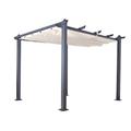 Jet-Line Pavillon Pergola Aluminium Luxor anthrazit-beige 4x3 m