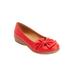 Wide Width Women's The Pamela Slip On Flat by Comfortview in Red (Size 11 W)