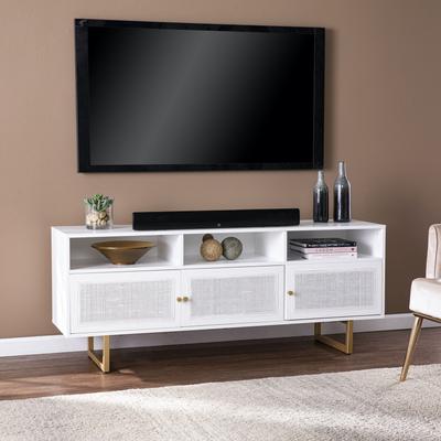 Mursley Media Cabinet w/ Storage by SEI Furniture in White