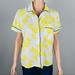 J. Crew Tops | J By J Crew Pineapple Print Button Down Large | Color: White/Yellow | Size: L