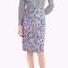 J. Crew Skirts | Abigail Borg For J. Crew Silk Printed Skirt | Color: Blue/Pink | Size: 12