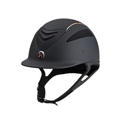 One K Defender Rose Gold Helmet - L - Black Matte - Long Oval - Smartpak