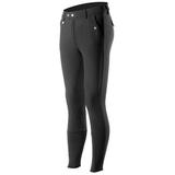 Horze Men's Grand Prix Silicone Knee Patch Breeches - 32R - Black - Smartpak