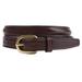 Tory Leather Plain Raised Belt - 36 - Havana - Smartpak