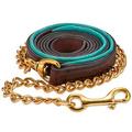 SmartPak Soft Padded Leather Lead - Havana/Teal - Smartpak