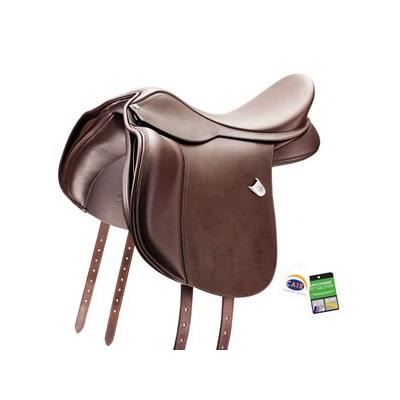 Bates Wide All Purpose Heritage Leather Saddle w/CAIR - 17 (Cair) - Classic Brown - Smartpak