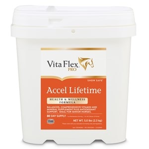 Accel Lifetime Health & Wellness Pellets - 5 lb Bucket Horse Vitamins Minerals Supplements