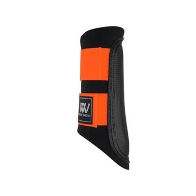 Woof Wear Sport Brushing Boots - M - Black/Orange - Smartpak