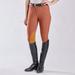 The Tailored Sportsman Mid - Rise Hunter/Jumper Boot Sock Breech - 28L - Rust w/ Tan Patch - Smartpak