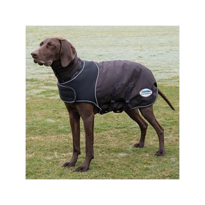 WeatherBeeta ComFitec Ultra Cozi Dog Coat - 14 - Charcoal/Blue/White - Smartpak