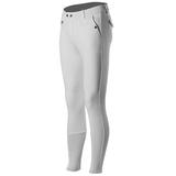 Horze Men's Grand Prix Silicone Knee Patch Breeches - 36R - White - Smartpak