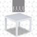Elle Decor Paloma Outdoor Side Table in White
