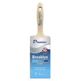 Premier 17313 Brooklyn Soft Chiseled Paint Brush, Stainless Steel, 3 Inch