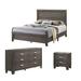 Best Quality Furniture Anastasia 3-piece Solid Grey Bedroom Set