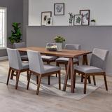 Kwame Mid-Century Modern 7 Piece Dining Set by Christopher Knight Home