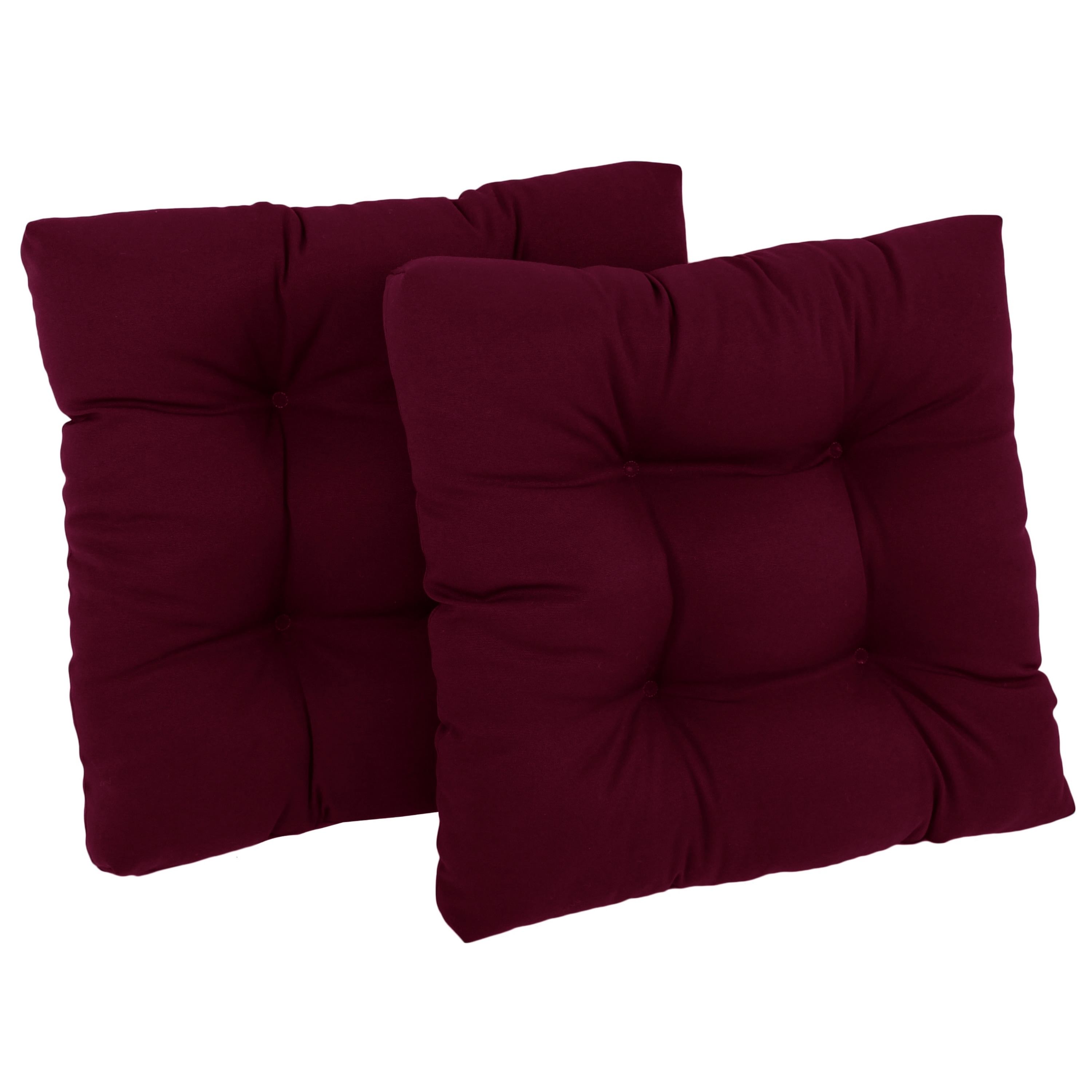 19-inch Twill Square Chair Cushion (Set of 1, 2, or 4) - 19