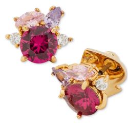 Kate Spade Jewelry | Kate Spade Multi-Crystal Cluster Stud Earr | Color: Pink/Red | Size: Os