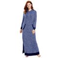 Plus Size Women's Marled Hoodie Sleep Lounger by Dreams & Co. in Evening Blue Marled (Size 14/16)
