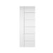 Barn Door - Calhome Paneled Wood Primed Barn Door without Installation Hardware Kit Manufactured Wood in White | 80 H x 36 W x 1.5 D in | Wayfair