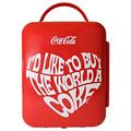 Coca-Cola World 1971 Series 4L Cooler/Warmer 12V DC 110V AC Mini Fridge Plastic in Red/White | 10.63 H x 8.19 W x 10.43 D in | Wayfair KDC4-WORLD