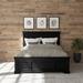 Red Barrel Studio® Auriel Solid Wood Low Profile Standard Bed Wood in Black | 52 H x 64.75 W x 87 D in | Wayfair 80A59CD88DEB44769A23044DA42867C3