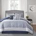 Latitude Run® Ginter Microfiber 6 Piece Comforter Set Polyester/Polyfill/Microfiber in Blue/Navy | King Comforter + 6 Additional Pieces | Wayfair