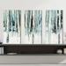 Brayden Studio® Winter Woods III Light Trees Crop - 3 Piece Wrapped Canvas Painting Set Canvas in White | 24 H x 36 W x 0.75 D in | Wayfair