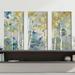 Loon Peak® Gilded Forest I - 3 Piece Wrapped Canvas Painting Set Canvas in White | 24 H x 36 W x 0.75 D in | Wayfair