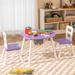 Zoomie Kids Kupar Kids Round Play Table & Chair Set Wood in Indigo | 17.5 H x 23.5 W in | Wayfair C0A93AFB7D6C4D9EA75E8E4D3F81DB4D