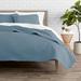 Bare Home Modern & Contemporary Microfiber 3 Piece Bedspread Set Microfiber in Blue | Full/Queen Coverlet + 2 Shams | Wayfair 812228032127