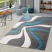 Red 23.5 x 0.51 in Area Rug - Wade Logan® Ultan Abstract Gray/Area Rug Polypropylene | 23.5 W x 0.51 D in | Wayfair