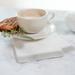 The Napkins® Hemstitch Silver Grey Linen Feel Biodegradable Single-Use Napkins in Brown | 15.75 H x 13 W in | Wayfair TNES.CS33.25CP.TA