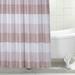 Wade Logan® Waffle Weave Ashlay White Shower Curtain Bathroom Curtain 70 X 72 Inch Long Shower Curtains in Pink/Gray | 70 H x 72 W in | Wayfair