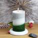 Symple Stuff Holiday Fores Scented Pillar Candle Paraffin in Blue/Green/Red | 6 H x 4 W x 4 D in | Wayfair 4A28171EDE364A3D8CE72821D37C4532