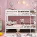 Harriet Bee Wooden Bunk Beds Convertable 2 Individual Beds Wood in Brown/White | 66.5 H x 79 W x 39 D in | Wayfair B406022A8609400FB422EAF274808435