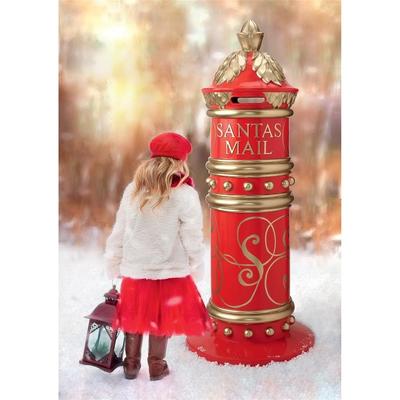 Design Toscano Santa's North Pole Holiday Mailbox - Red