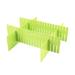 4pcs Plastic Home Closet Grid Drawer Divider Container - 9.6" x 2.8" x 0.08"(L*W*T)